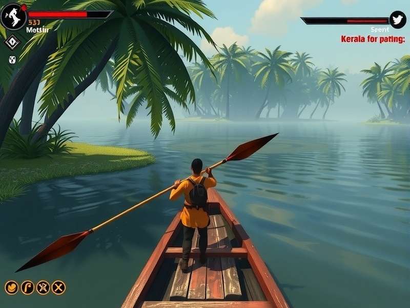 Kerala Killer Quest gameplay screenshot showing beautiful Kerala landscapes